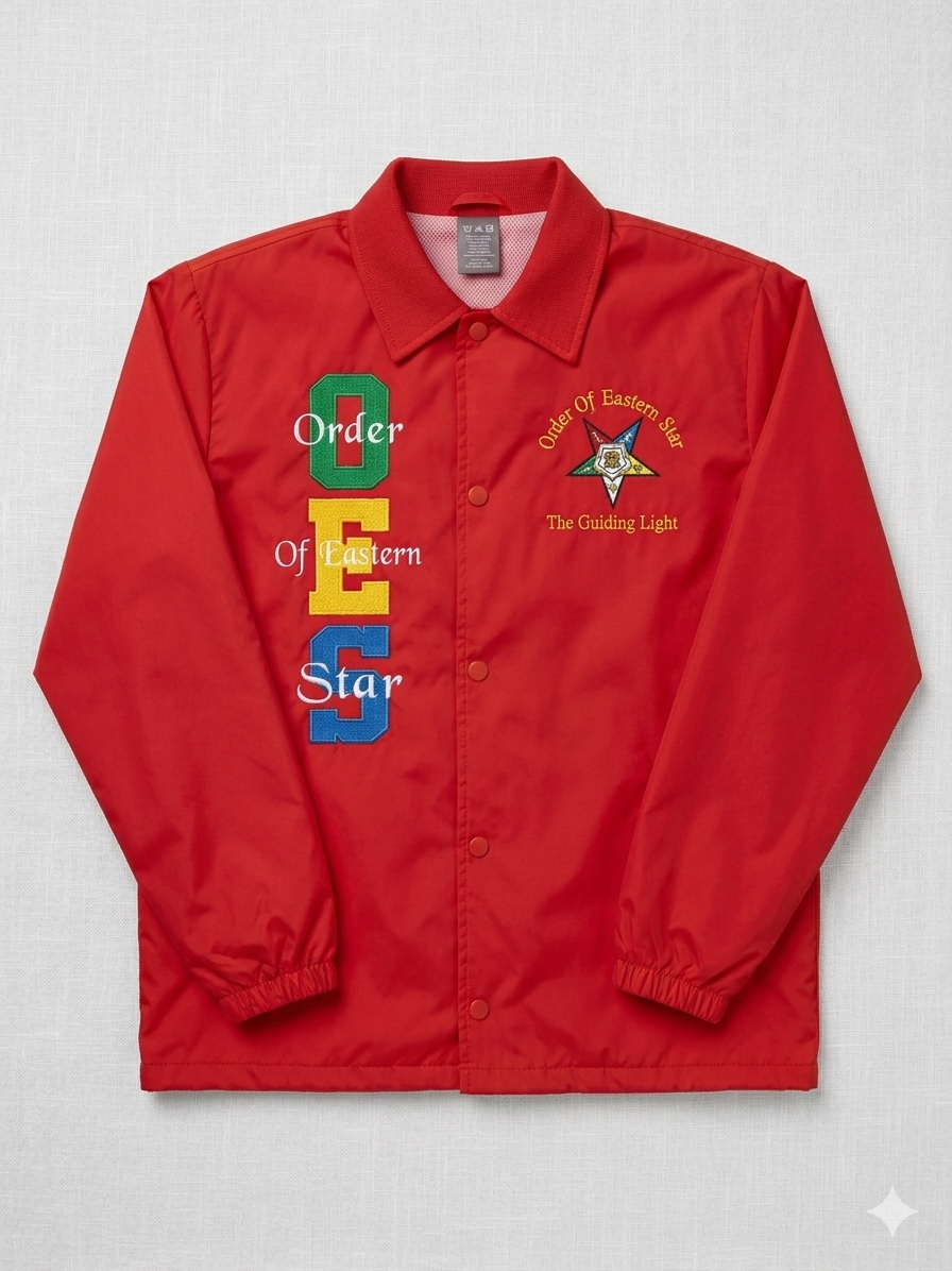 Order of the Eastern Star (OES) Windbreaker Jacket